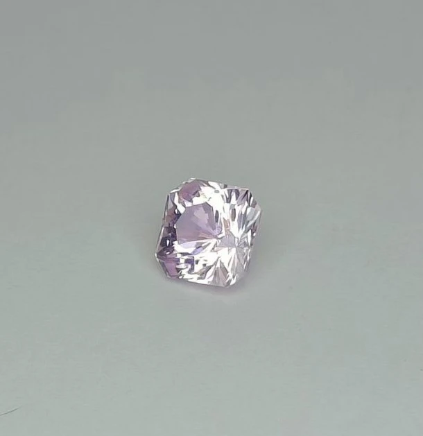 4.22ct Natural Kunzite Square Cut Loose Gemstone From Brazil — view 1